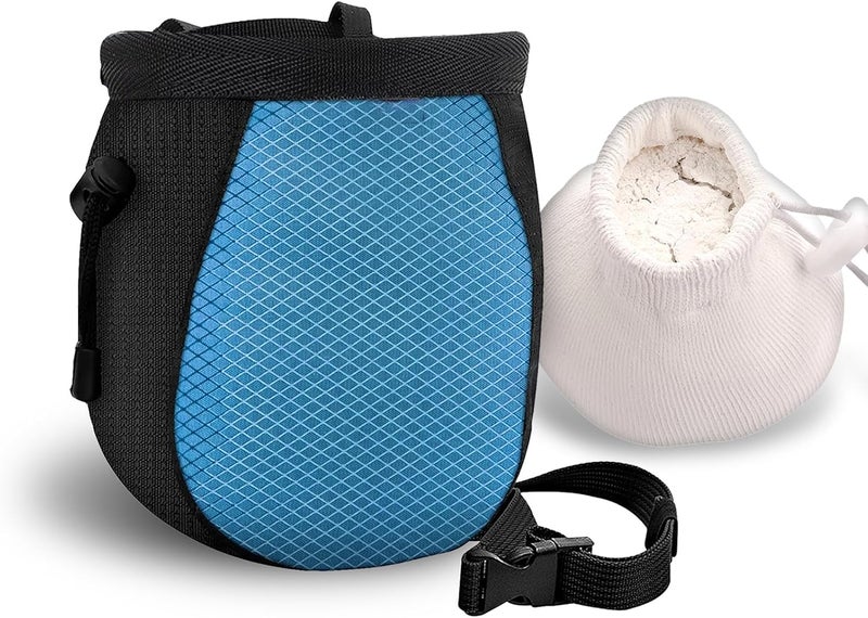 YERGOFE Climbing Chalk Bag for Rock Climbing - with Chalk Ball - Adjustable Black Chalk Bag Bouldering for Rock Climbing Equipment - Image 1